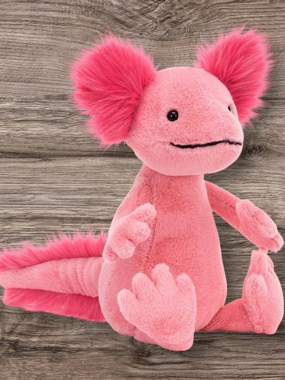 JELLYCAT London Alice Axolotl Pink Plush Amphibian Toy 12” Retired